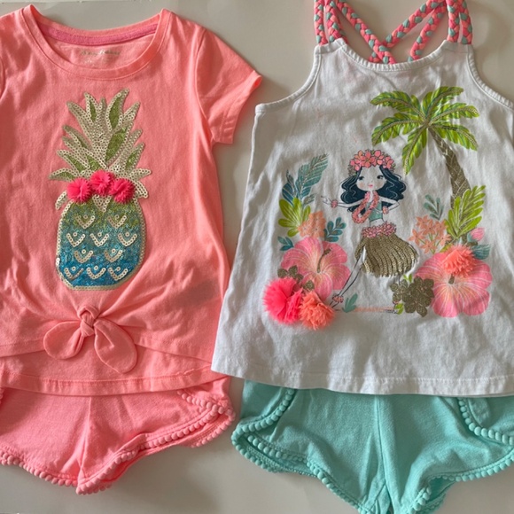Bundle of 2 Tommy Bahama Short Sets Girls size 4 - Picture 4 of 15